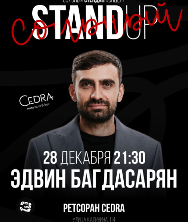 28 ДЕКАБРЯ - Новогодний сольный концерт Эдвина Багдасарян
